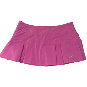 Women's Nike Dri-Fit L Pleated Tennis Golf Skirt with Attached XL Pink Purple